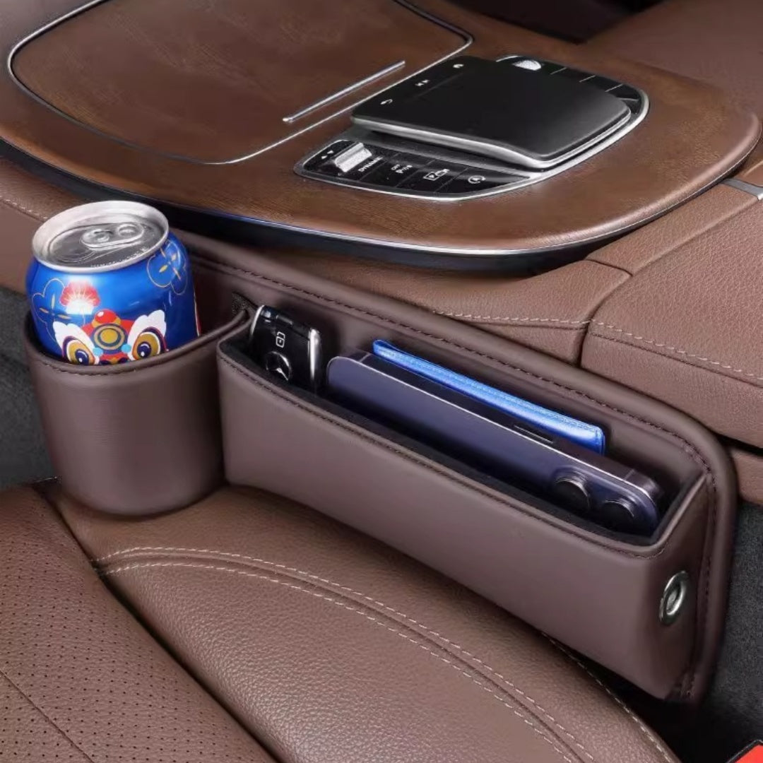 Car leather cup holder gap bag
